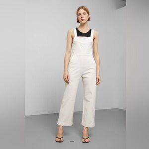Weekday JUNIP Cream Denim Overalls